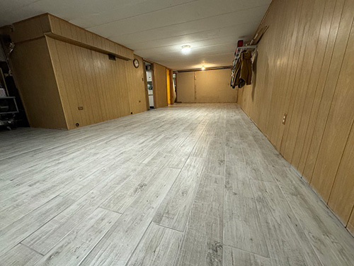 Basement Floor Tiling in Chicago