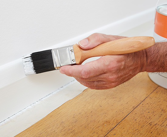 Baseboard & Base Shoe Painting @ Euro Pros Inc.