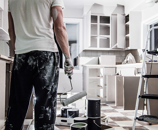 Kitchen Cabinets Painting @ Euro Pros Inc.
