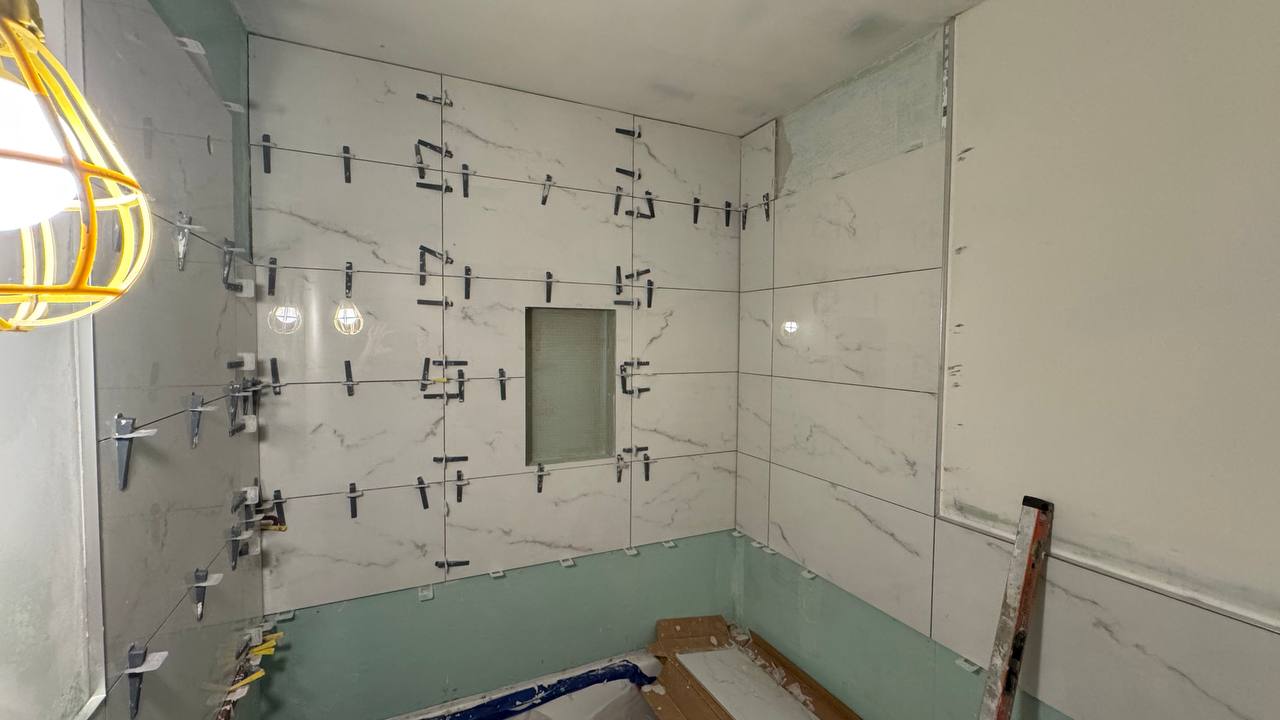 New Tile Installation in Progress