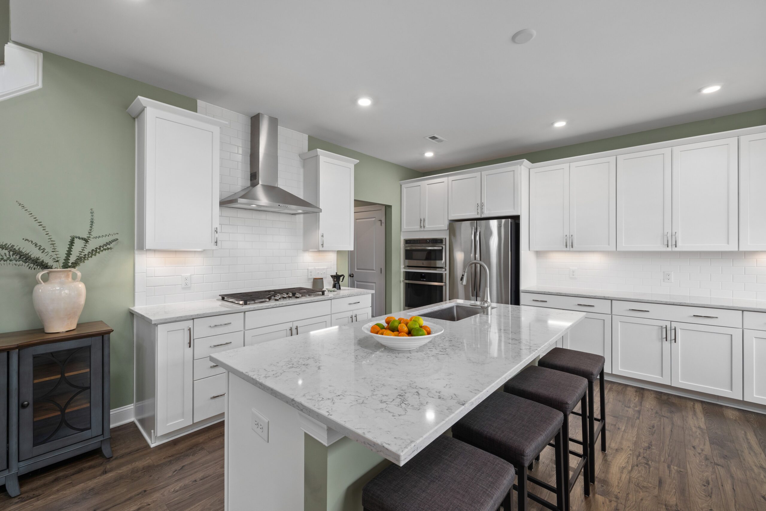 Functional Kitchen Storage and Island