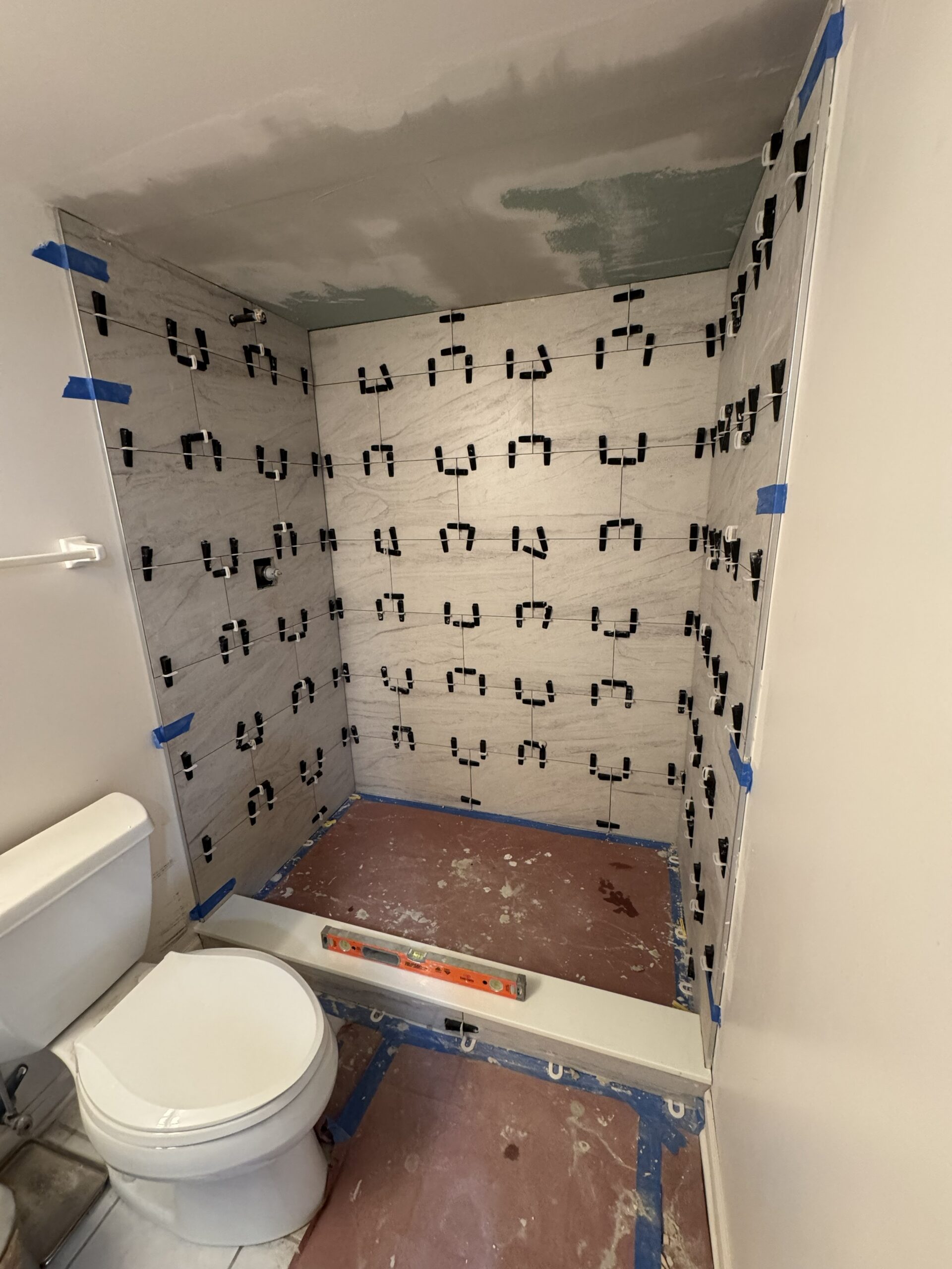 Waterproofed custom shower in Buffalo Grove IL