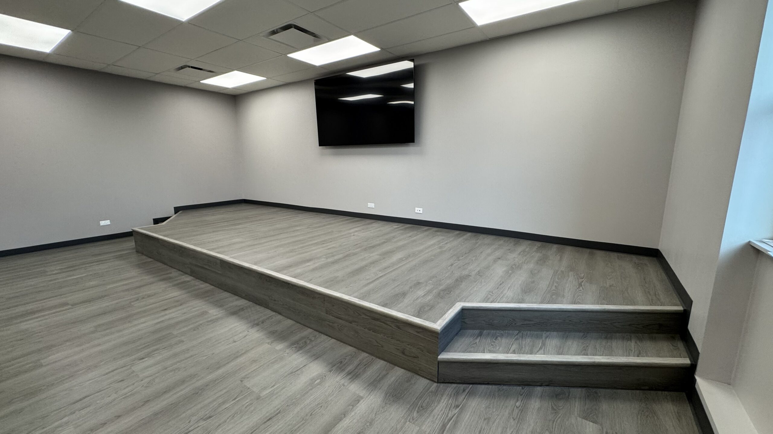 Completed meeting room renovation for Rockdale Fire Protection District — Rockdale, IL
