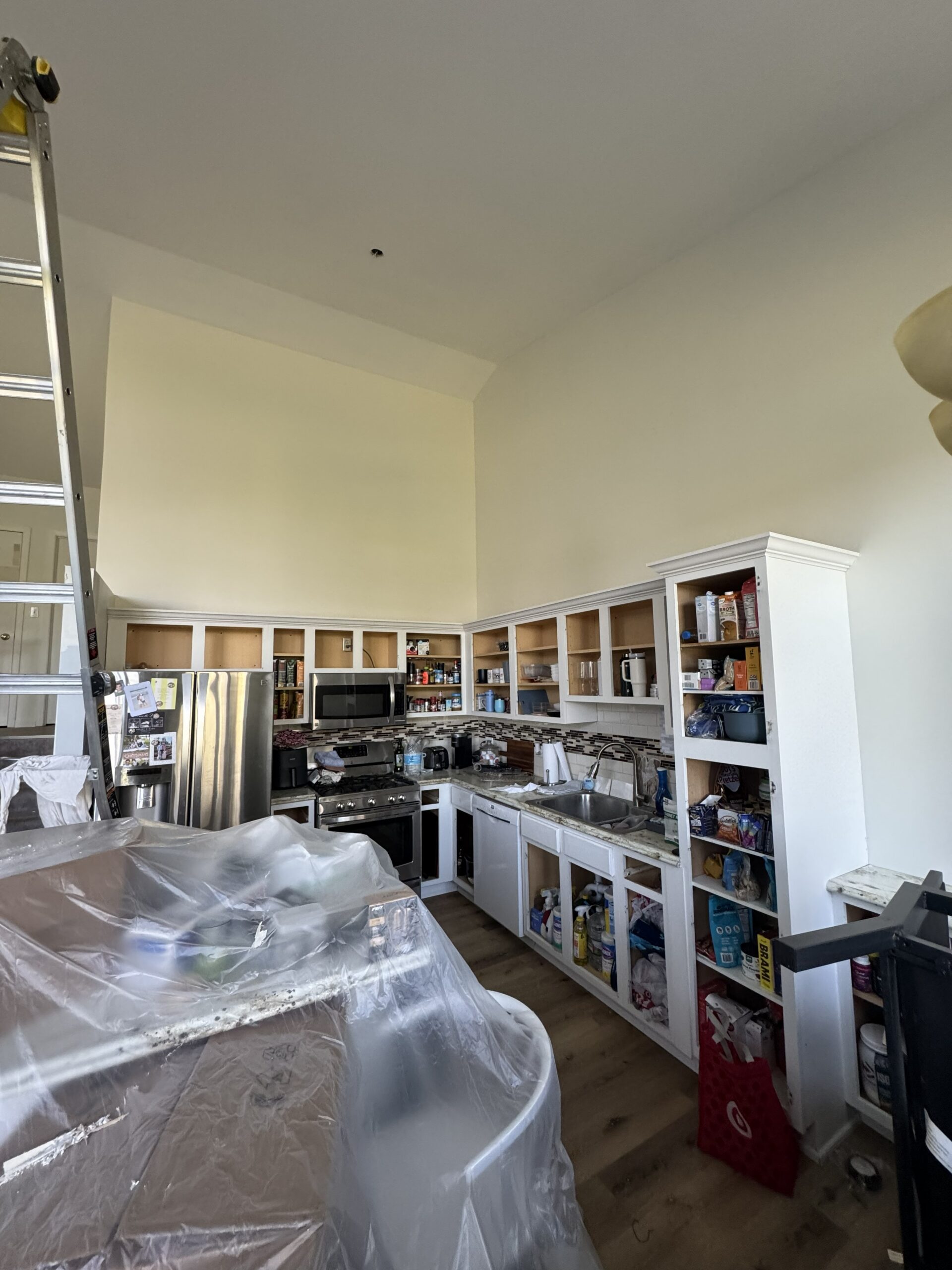 Kitchen before cabinet painting and interior update in Lockport IL