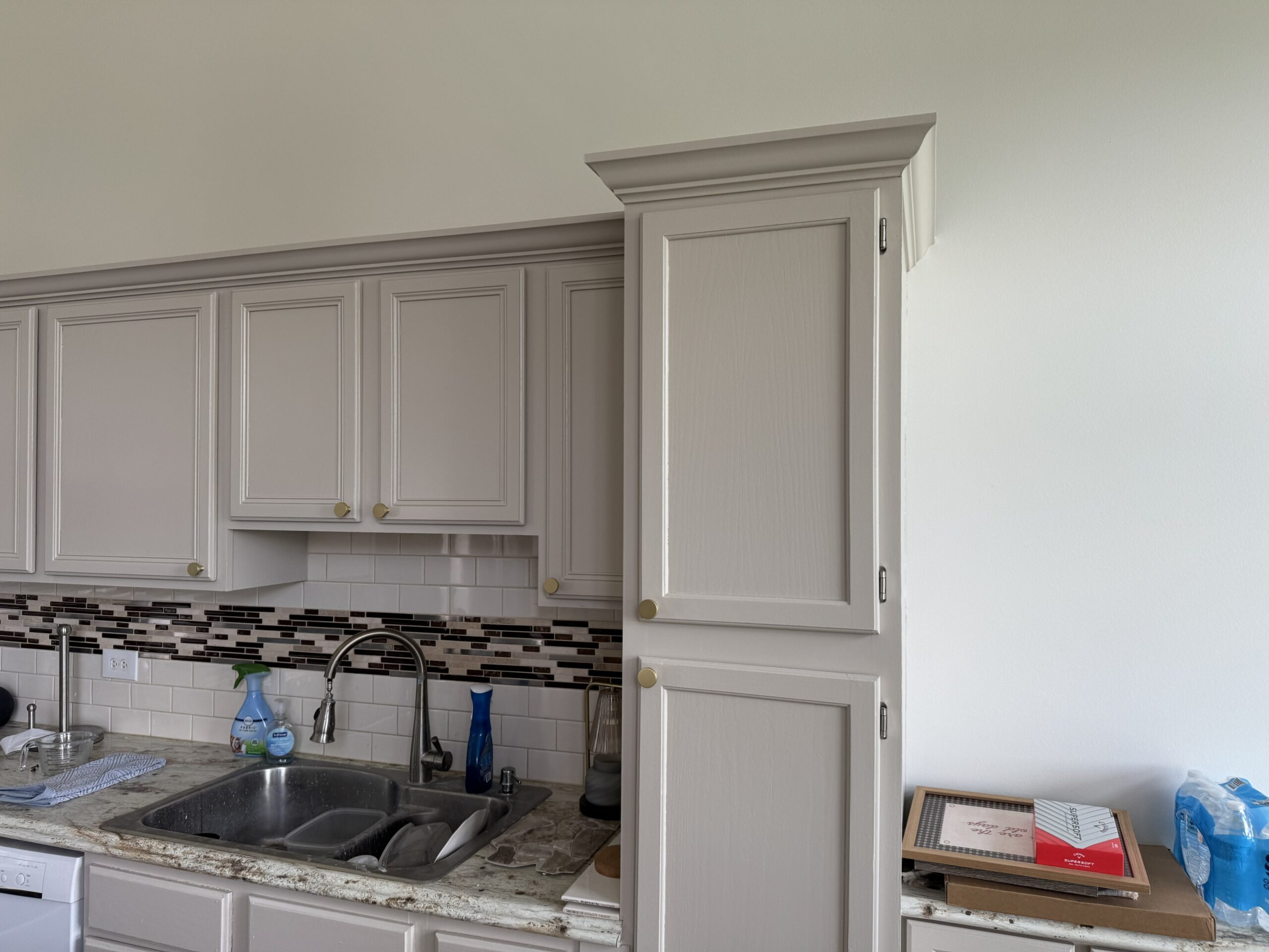 Professionally painted kitchen cabinets in Lockport IL