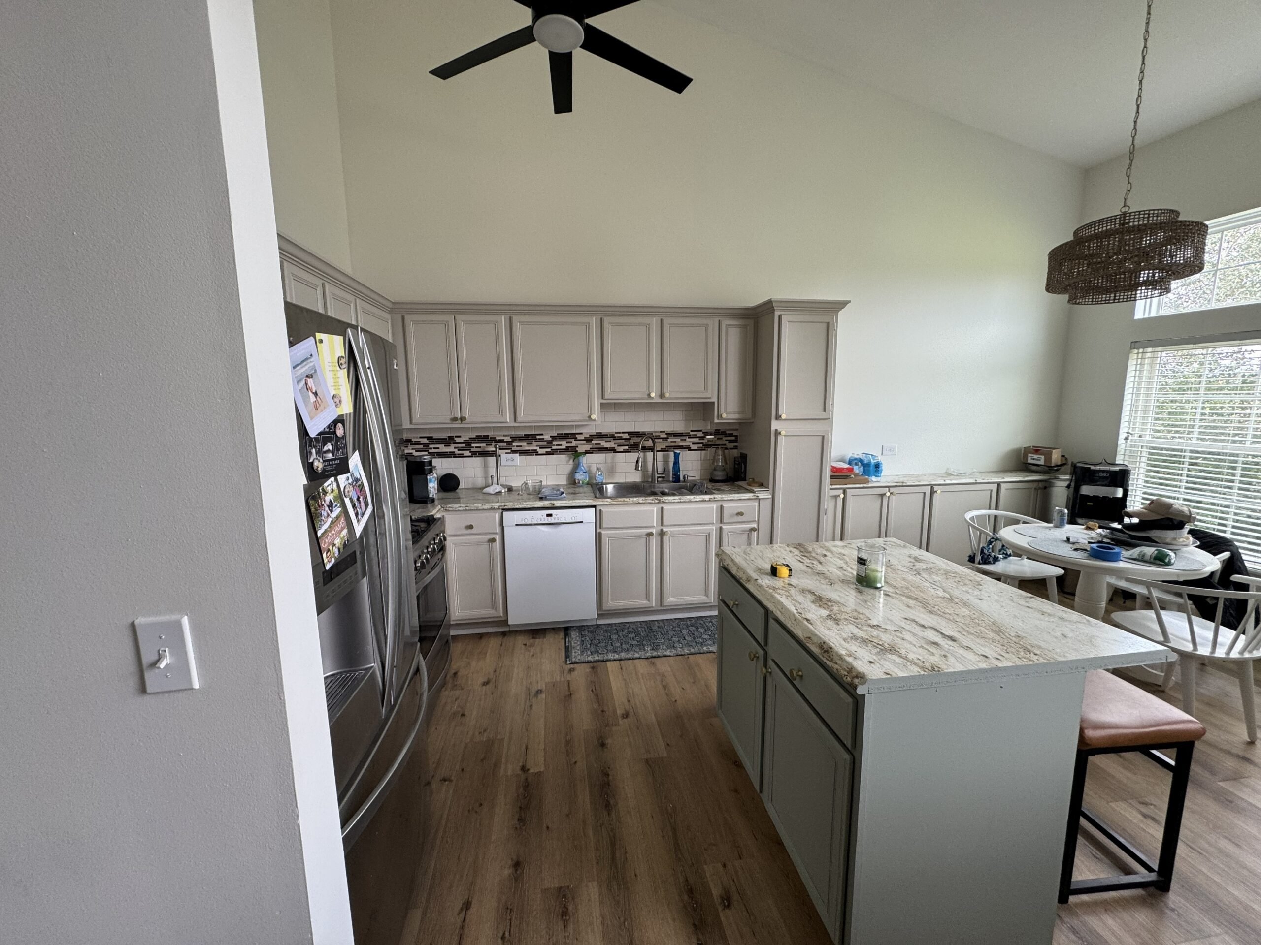 Completed kitchen painting and interior update in Lockport IL
