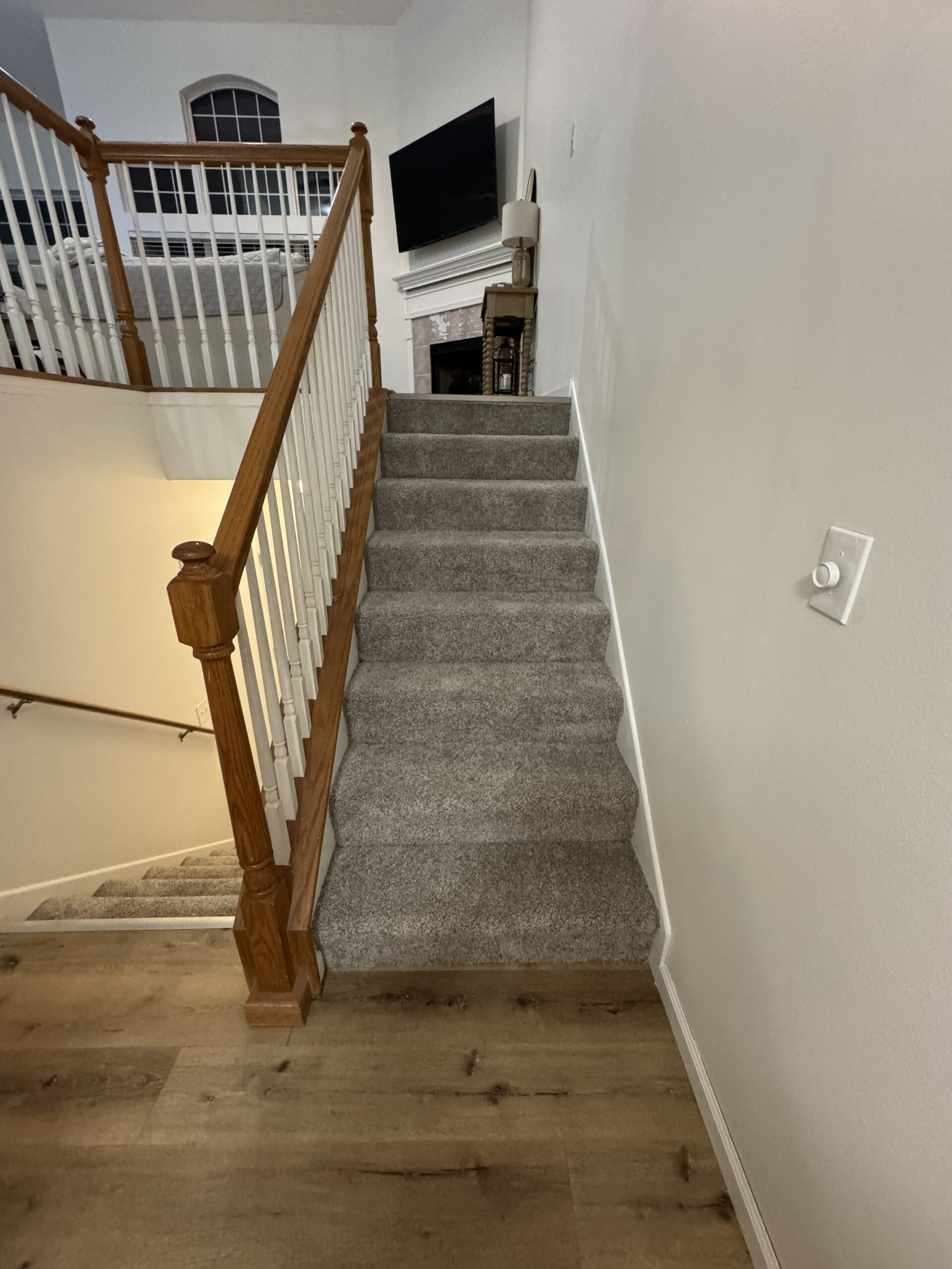 Updated Stairway with New Carpet — Lockport IL