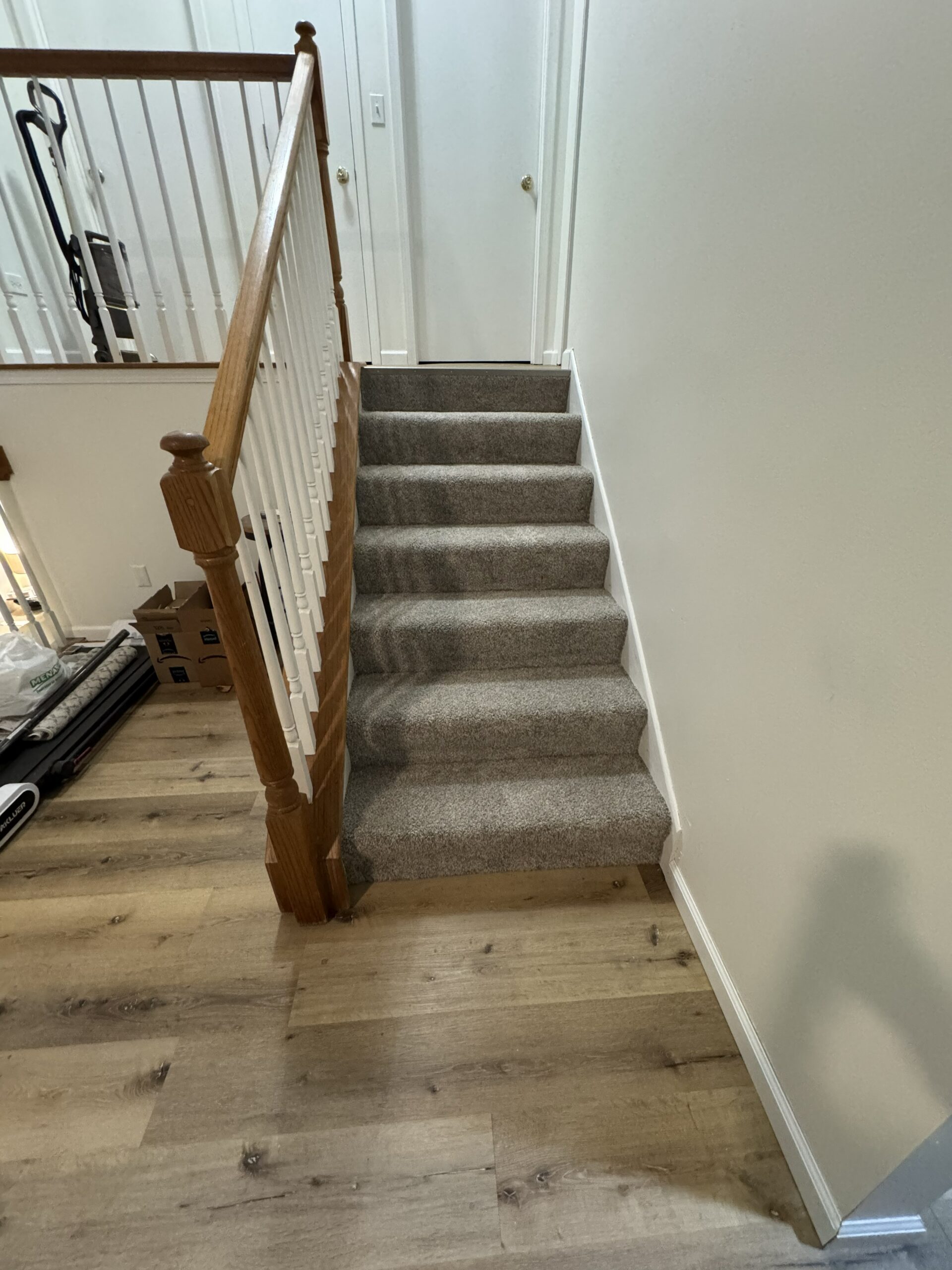 Updated Stairway with New Carpet — Lockport IL